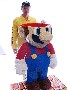 Mario Lego : il a du passer quelques jours pour construire ce Mario en Lego de taille humaine