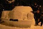 Voiture de neige : apres le bonhomme, la Mercedes de neige qui est plutot bien reussie en plus