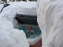 Pour se faire un petit jacuzzi en hiver, la pelle est indispensable !