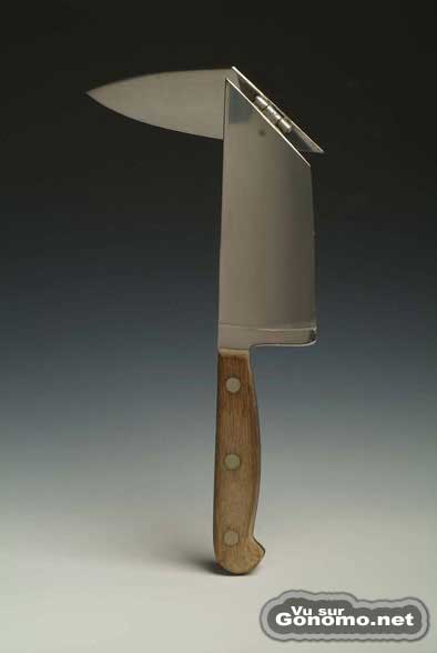 Couteau insolite : un couteau facile a ranger avec sa pointe pliable