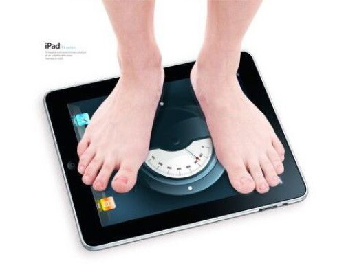 Balance electronique iPad : pas sur que le tablette d Apple supporte ce genre d utilisation ...