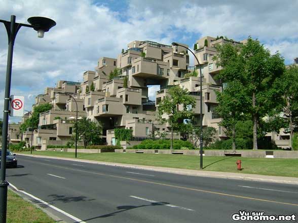 Une architecture originale pour ces appartements disposes en pile de cubes
