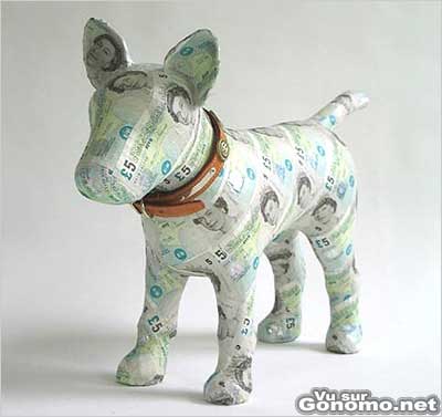 paper dog chien