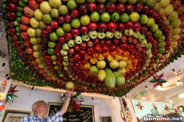 Un plafond de fruits !