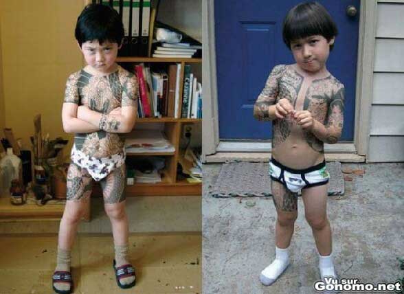 Pas un peu jeune ces enfants pour des tatouages ?