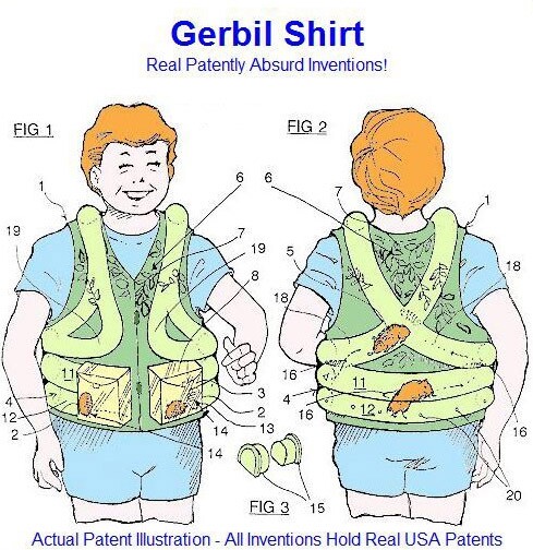 Gerbil Shirt : une invention absurde pour transporter ses gerbilles sur soi ...