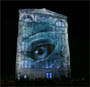 Magnifiques projections 3D sur la facade d un immeuble pour la promotion d un telephone d LG
