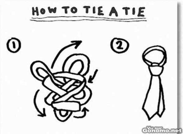 Comment faire un noeud de cravate ? lol