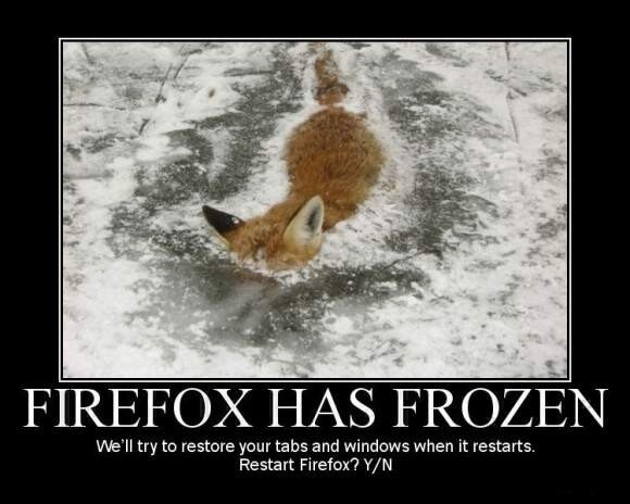 Firefox a cesse de fonctionner, vos onglets seront restaures quand Firefox redemarrera :)