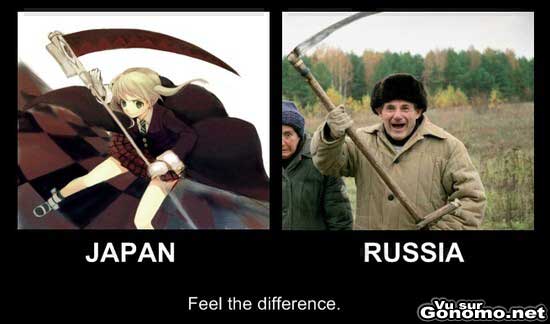 Japon vs Russie, sentez la difference !