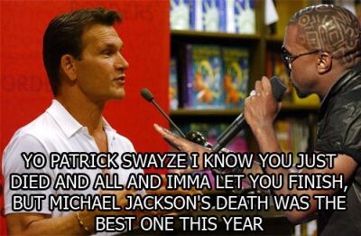 Kanye West vs Patrick Swayze ! lol