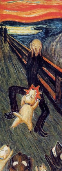 Une parodie du Cri, le celebre tableau du norvegien Edvard Munch ! lol