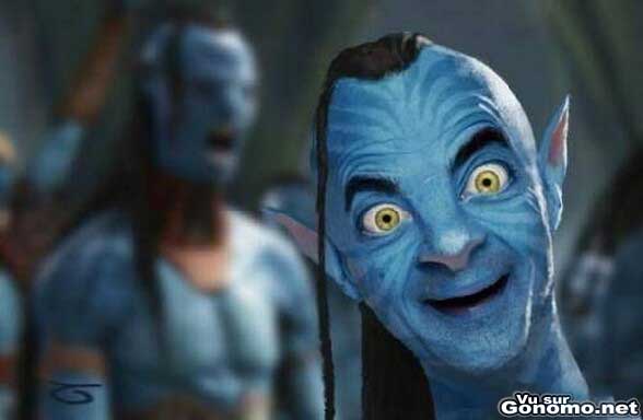Mister Bean relooke comme les personnages du film Avatar