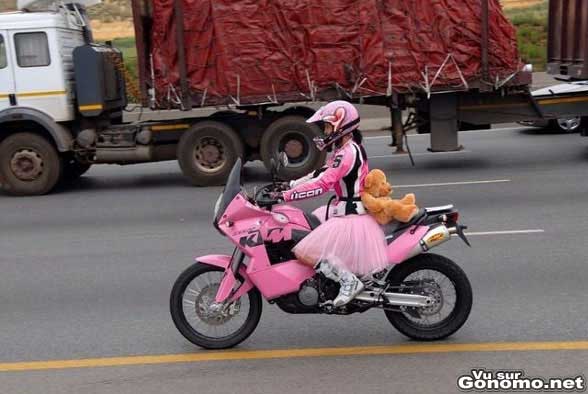 moto rose pink bike lol
