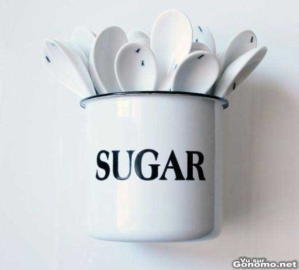Pot de sucre avec fourmis integrees :)