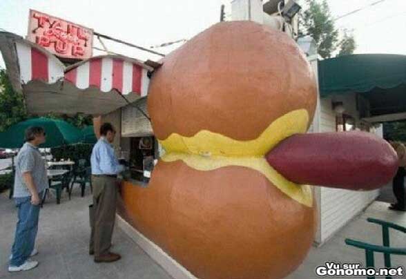 Hot dog hot ! Meme sans avoir l esprit mal tourne ce hot dog attire vraiment l oeil ...