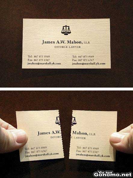 Un avocat specialise dans les divorces. Il a tout prevu :)