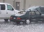 Une pluie de grelons qui a eu raison de cette voiture
