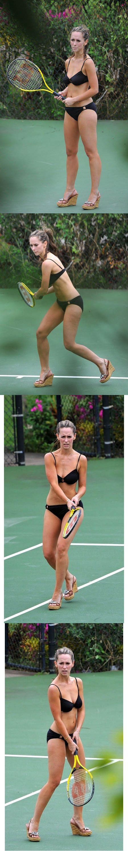 Jennifer Love Hewitt joue au tennis en maillot de bain
