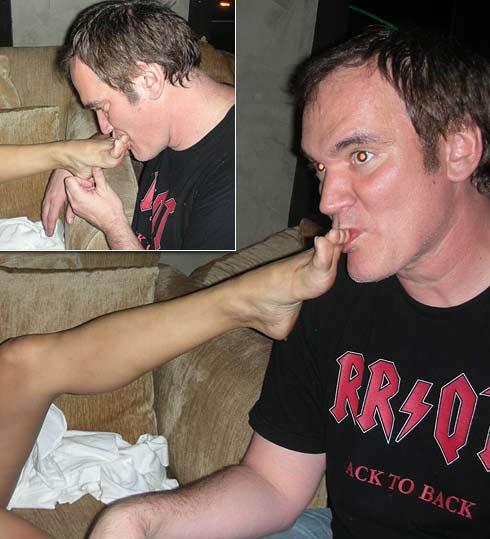 Quentin Tarantino foot fetish :s