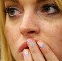 Les ongles de Lindsay Lohan qui devait se douter qu elle allait etre la cible des photographes