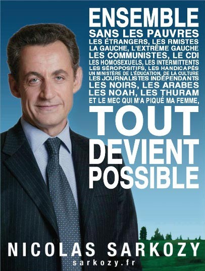 Avec Nicolas Sarkozy tout devient possible :s