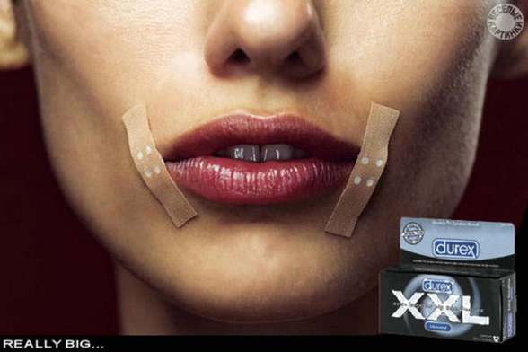 Publicite pour les preservatifs Durex grande taille : really big lol