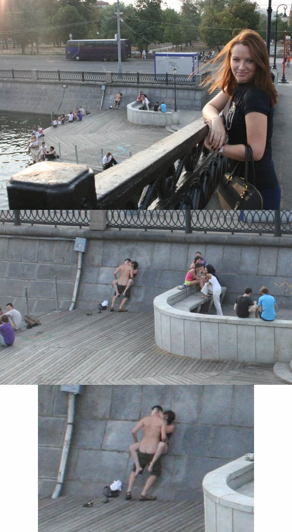 Couple baise en public : ils s envoient en l air tranquillement a cote des touristes ...
