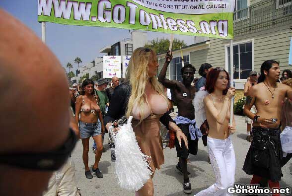 GoTopless. Manifestation pour les seins a l air :p
