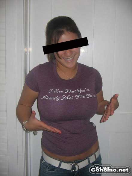 Un t shirt humoristique pour les filles gatees par la nature :)