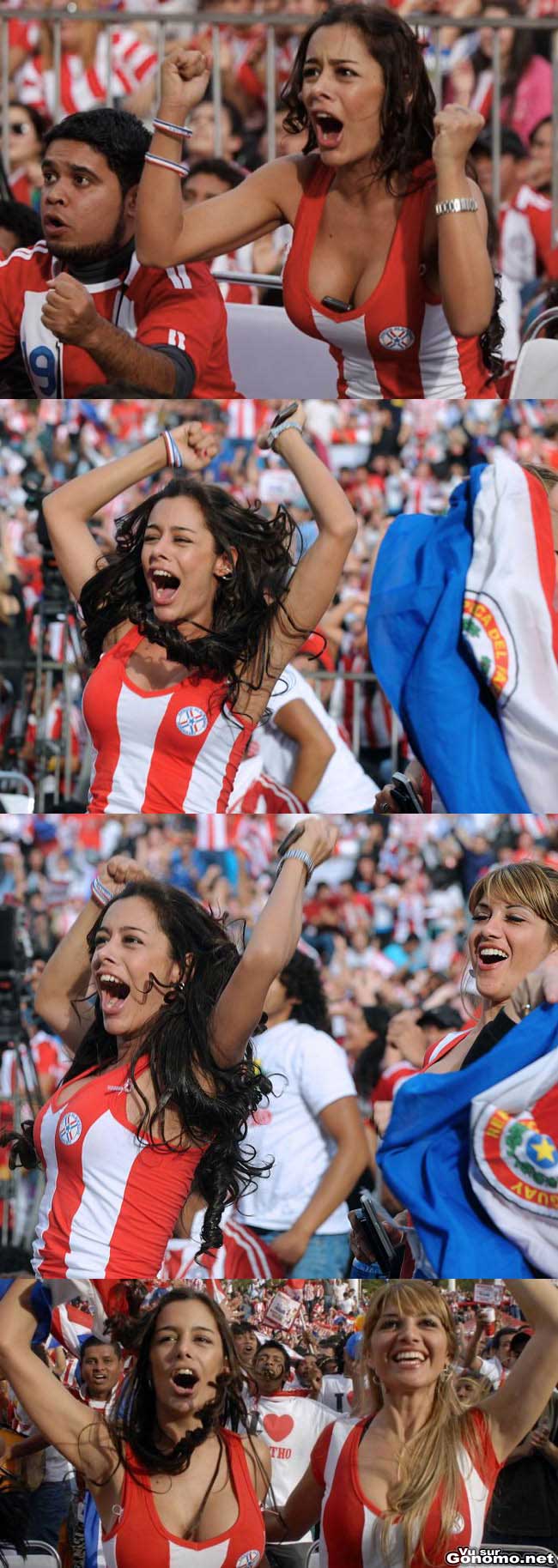 Supportrice paraguayenne : Larissa Riquelme la supportrice sexy de l equipe du Paraguay !