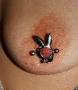 Piercing Playboy au teton :)