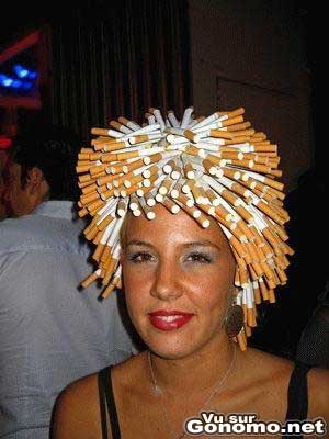 Une coiffure en cigarette :s