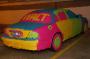 Une belle Jaguar vandalisee a coup de post it ! Plutot insolite non ?