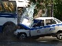 Une voiture de police s explose dans un bus ... de la police :p